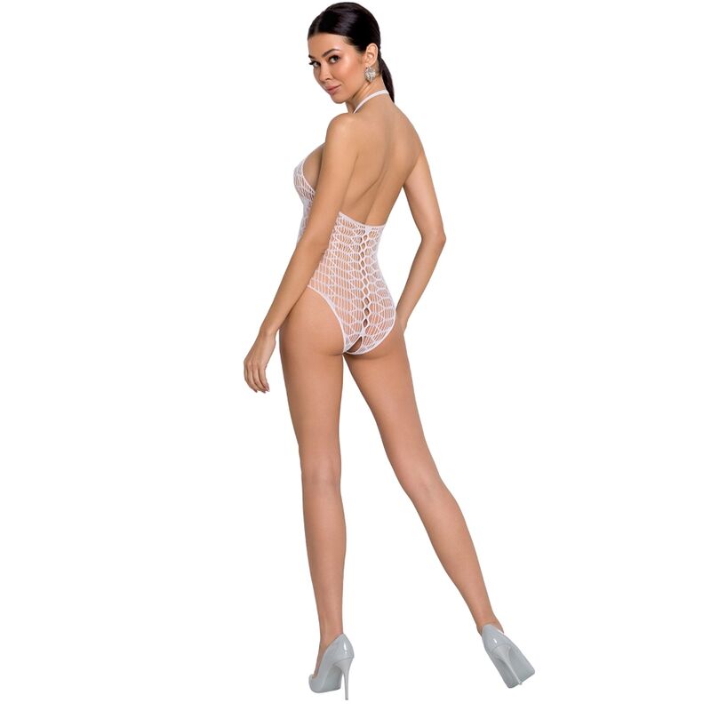 PAIXÃO - MULHER BS087 BODYSTOCKING BLANCO TALA UNICA