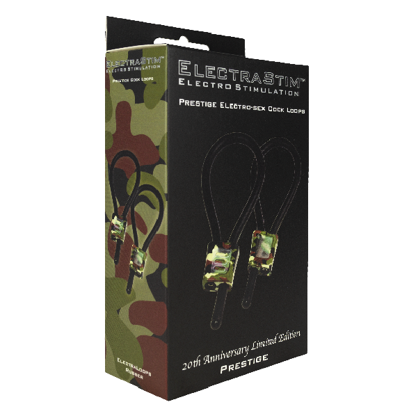 ELECTRASTIM - ANÉIS DE PÉNIS AJUSTÁVEIS PRESTIGE ELECTRALOOPS CAMOUFLAGE
