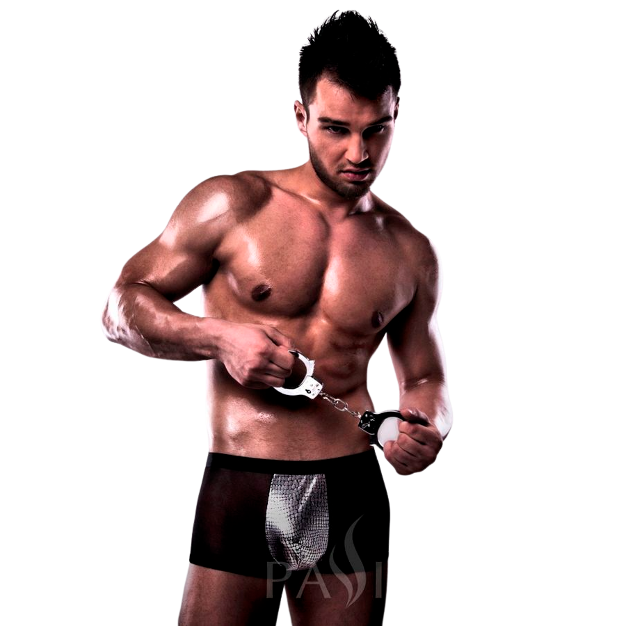 PAIXÃO - 002 MEN METAL BLACK LINGERIE S/M