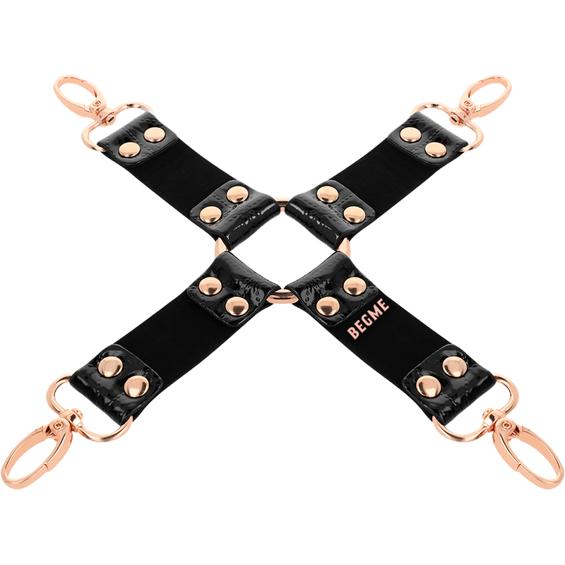 BEGME - BLACK EDITION HOG TIE AUS VEGANEM LEDER