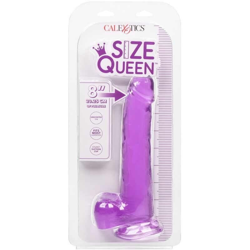 CALEXOTICS - TAMANHO QUEEN DILDO ROXO 20,3 CM
