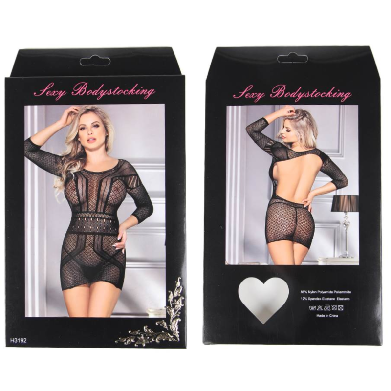 QUEEN LINGERIE - VESTIDO DE CORPO DE REDE S/L