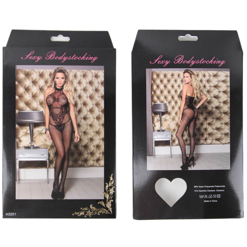 QUEEN LINGERIE - BODYSTOCKING COM COSTAS NUA S/L