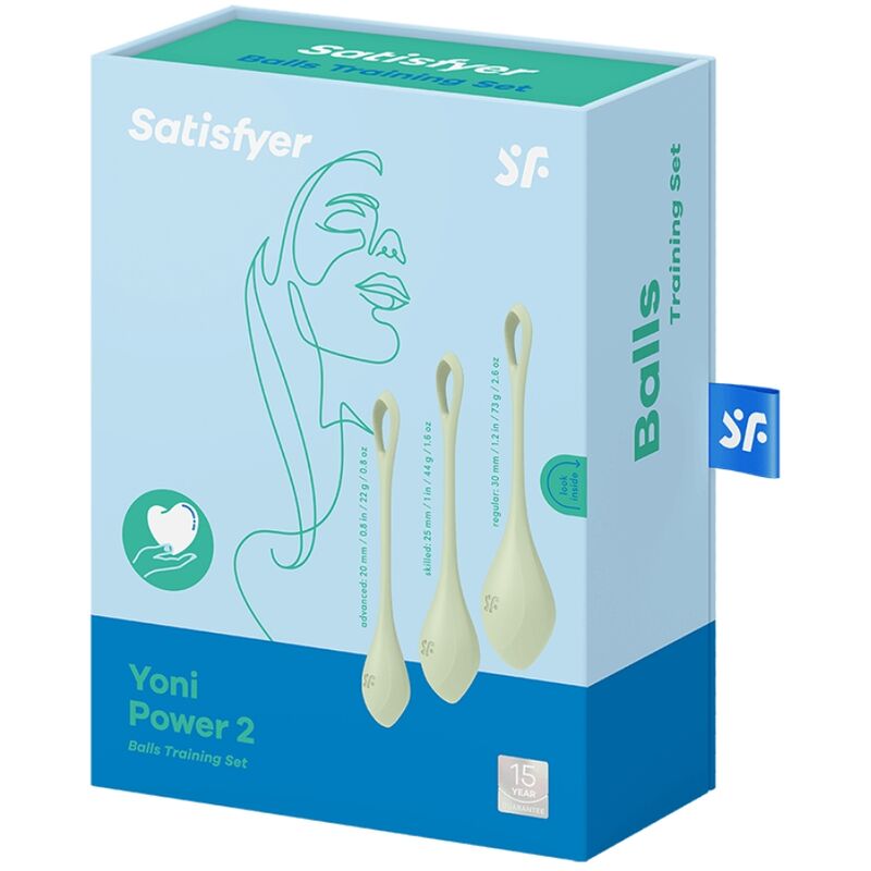 SATISFYER - YONI POWER 2 CONJUNTO DE TREINAMENTO VERDE