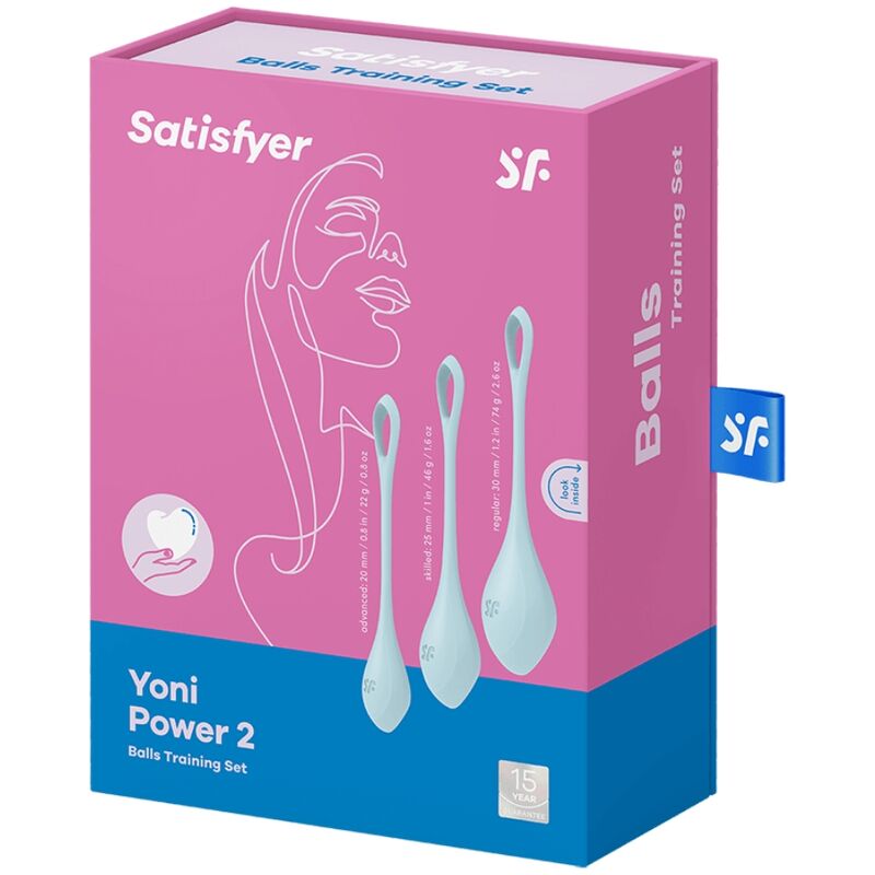 SATISFYER - YONI POWER 2 CONJUNTO DE TREINAMENTO AZUL