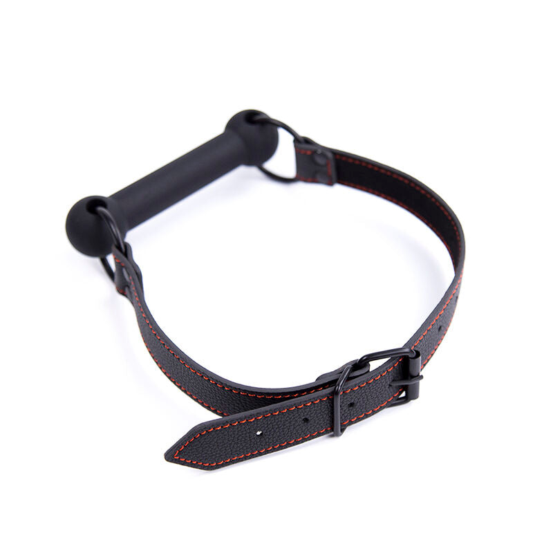 OHMAMA FETISCH - KNOCHENKNEBEL MIT PU-GURT