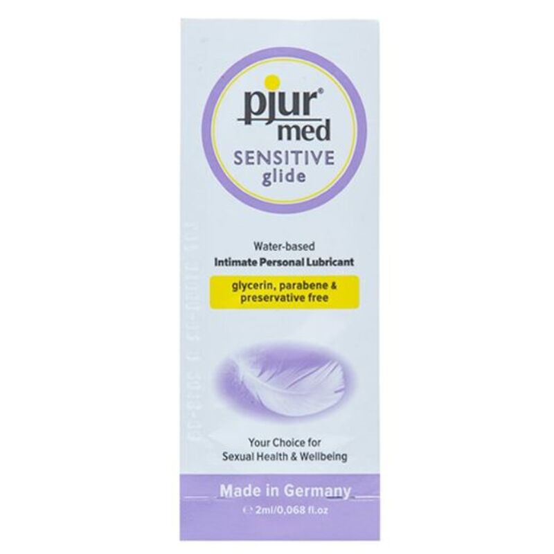 PJUR - MED SENSITIVE GLIDE LUBRIFICANTE À BASE DE ÁGUA 2 ML