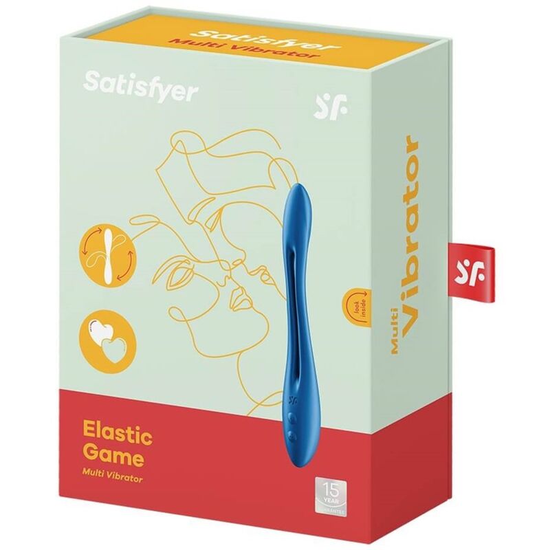 SATISFYER - ELASTISCHER SPIEL-MULTI-VIBRATOR BLAU