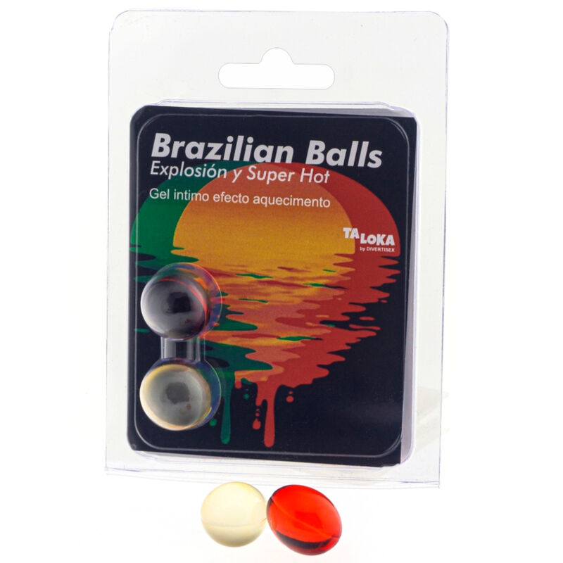 TALOKA - 2 BOLAS BRASILEIRAS EFEITO SUPER QUENTE GEL EXCITANTE