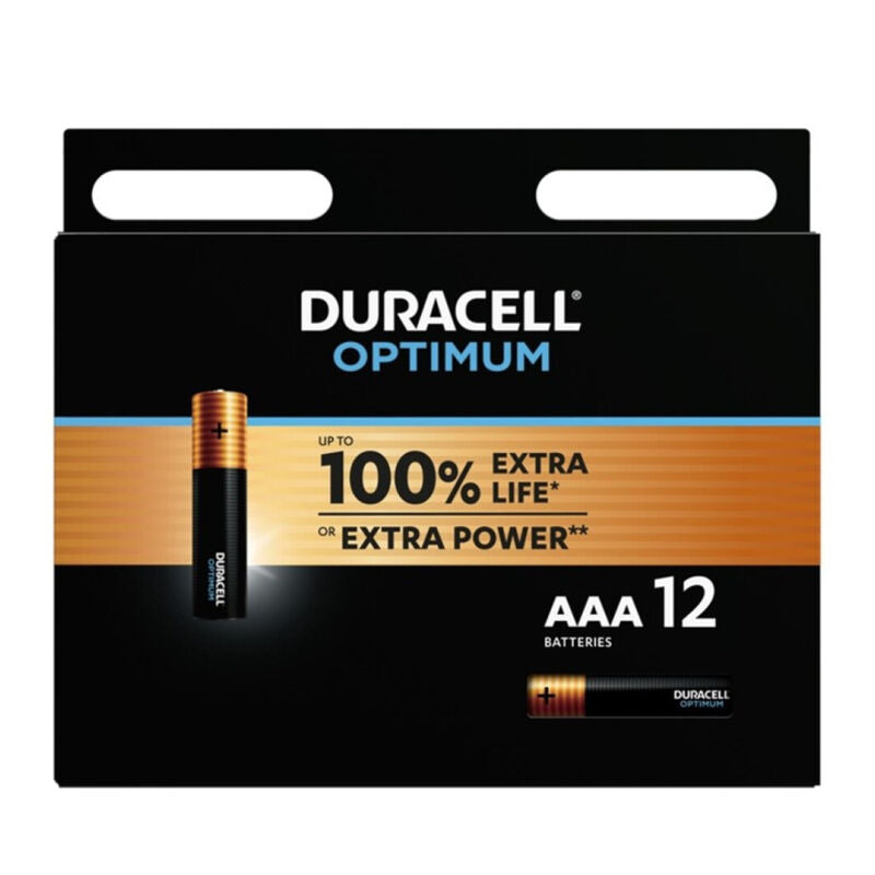 DURACELL - OPTIMUM 200 PILHA ALCALINA AAA LR03 12 UNIDADES