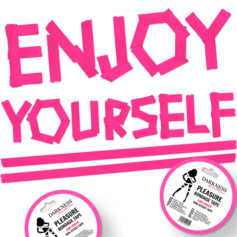 DARKNESS - FITA BONDAGE ROSA ANTI-PEGATIVA 15 M