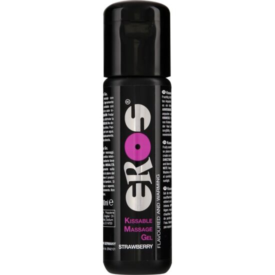 EROS - GEL DE MASSAGEM BEIJÁVEL AQUECIMENTO MORANGO 100 ML