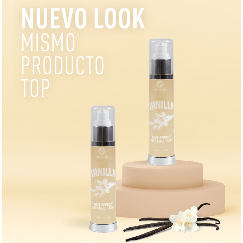 SECRETPLAY - LUBRIFICANTE 2-1 EFEITO CALOR BAUNILHA 50 ML