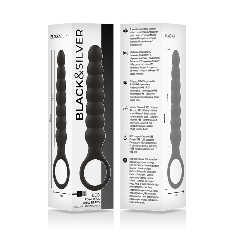 BLACK&SILVER - BOB PODEROSO DILATADOR ANAL DE SILICONE