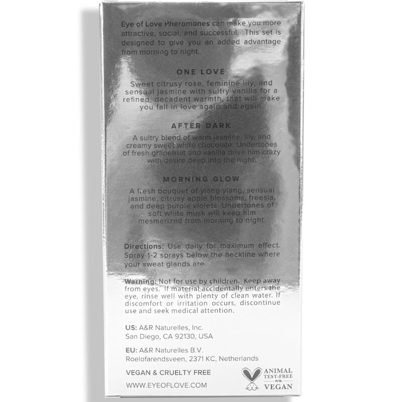 EYE OF LOVE - EOL PHR PARFUM 10 ML CONJUNTO/3 - BRILHO DA MANHÃ, UM AMOR, DEPOIS DO ESCURO