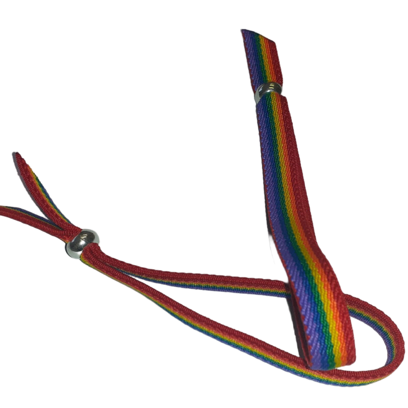 PRIDE - PULSEIRA DE BORRACHA DE LUXO PARA MENINA COM CONTAS DE ORGULHO