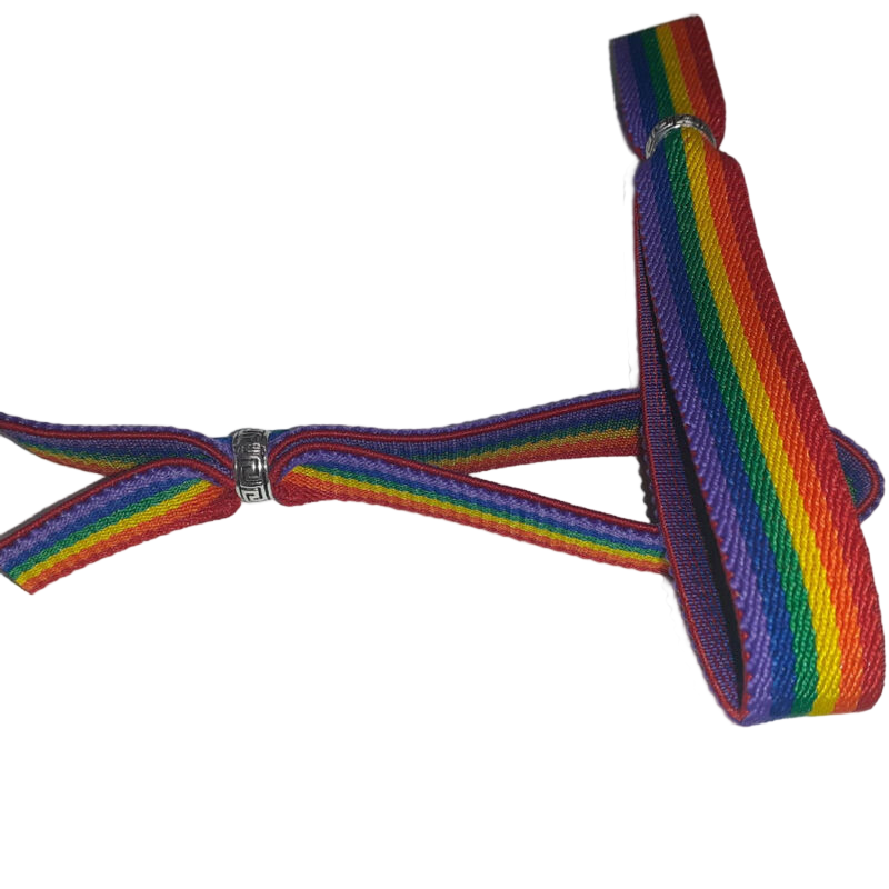 PRIDE - PULSEIRA DE BORRACHA DE LUXO PARA MENINOS COM CONTAS DE ORGULHO