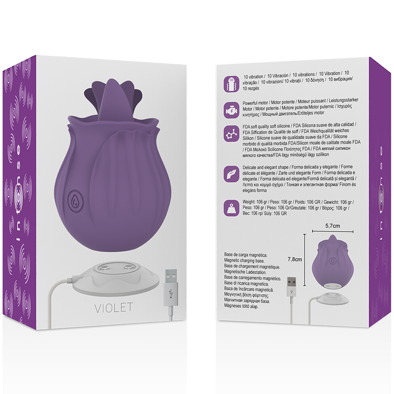 INTENSO - VIOLETA CL TORIS ESTIMULADOR 10 VIBRAÇÕES LILACS