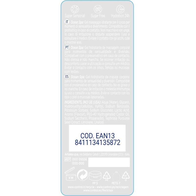 CONTROL - 2 EN 1 MASSAGE & PLEASURE MITTELMEER 200 ML