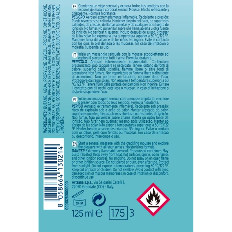 CONTROL - CREME DE MASSAGEM SENSUAL WAVE 125 ML