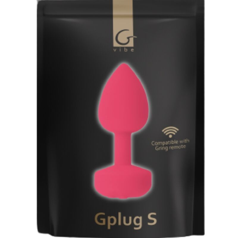 G-VIBE - FUNTOYS GPLUG ANAL VIBRADOR RECARREGÁVEL PEQUENO NEON ROSA 3CM