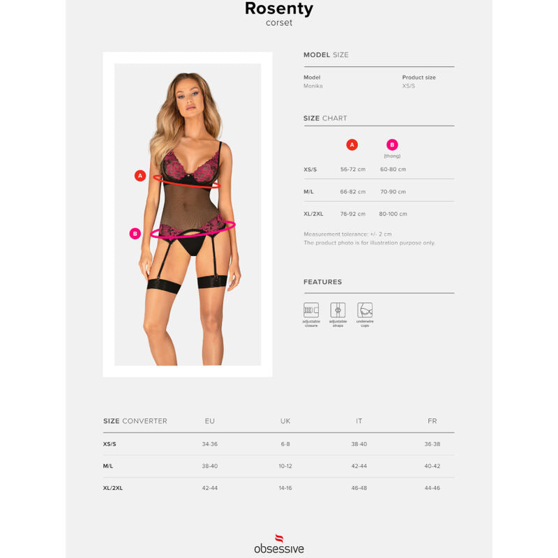 OBSESSIVE - CORSETO ROSENTY XS/S