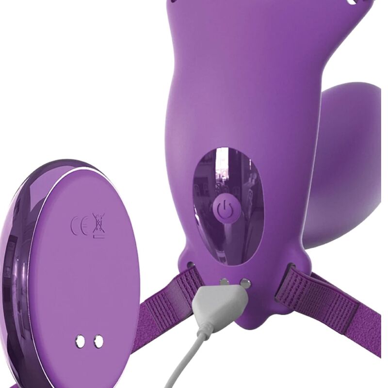 FANTASY FOR HER - ARREIO BORBOLETA PONTO G COM VIBRADOR, RECARREGÁVEL E CONTROLE REMOTO VIOLETA