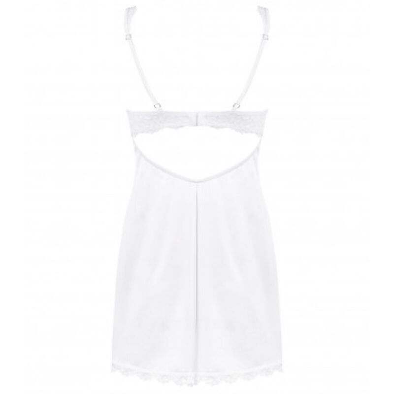OBSESSIVE - AMOR BLANCO CHEMISE & TANGA BRANCA S/M