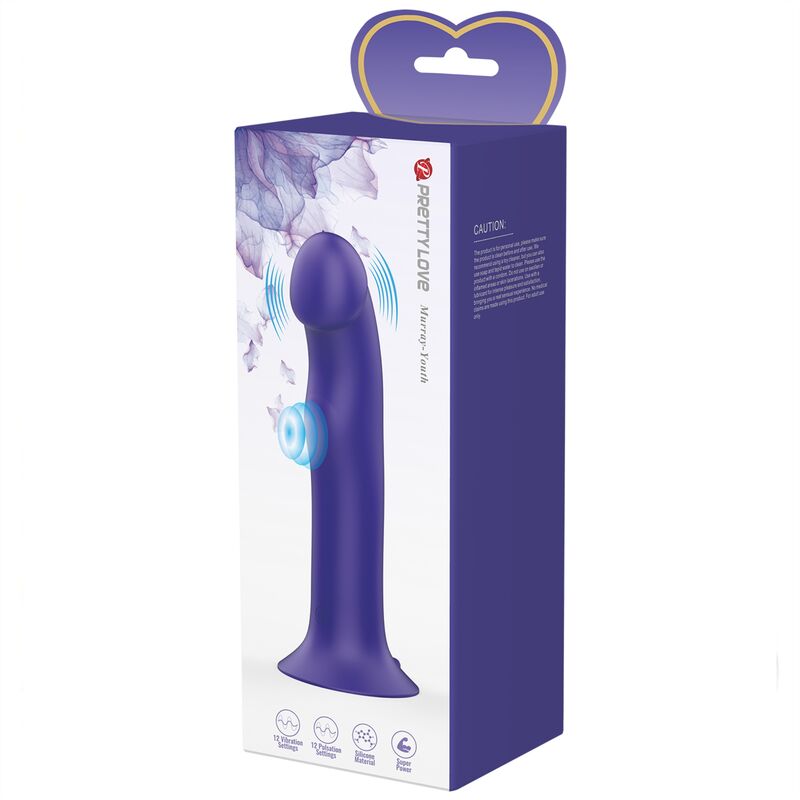 PRETTY LOVE - MURRAY YOUTH VIBRIERENDER DILDO & WIEDERAUFLADBARES VIOLETT