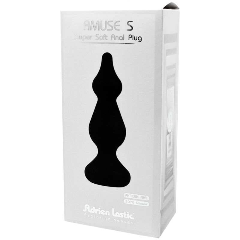ADRIEN LASTIC - AMUSE ANAL PLUG SILICONE PRETO TAMANHO S