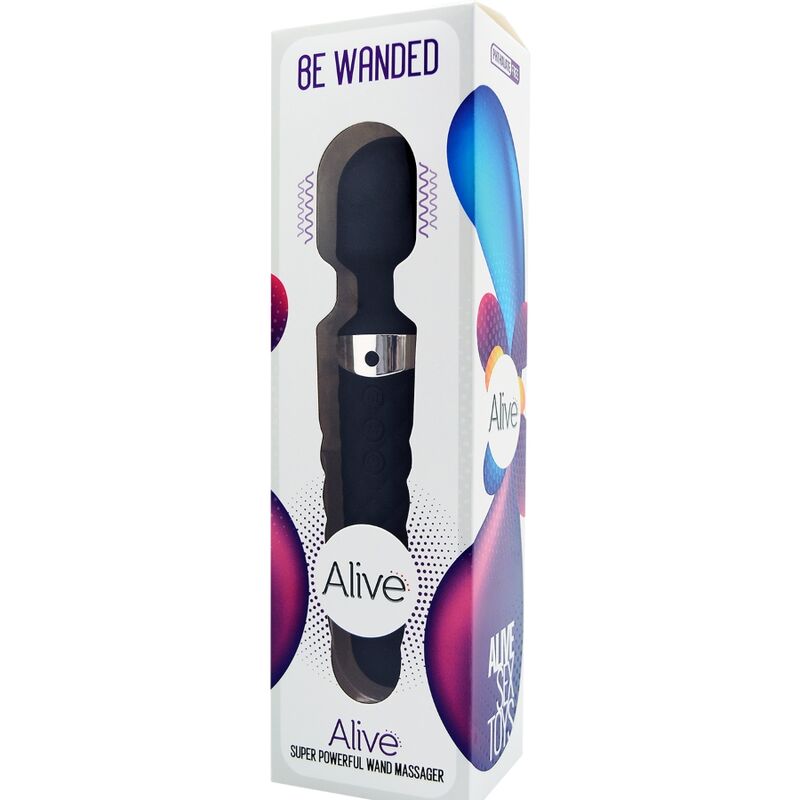 ALIVE - BE WANDED VIBRADOR MASSAGEADOR PRETO