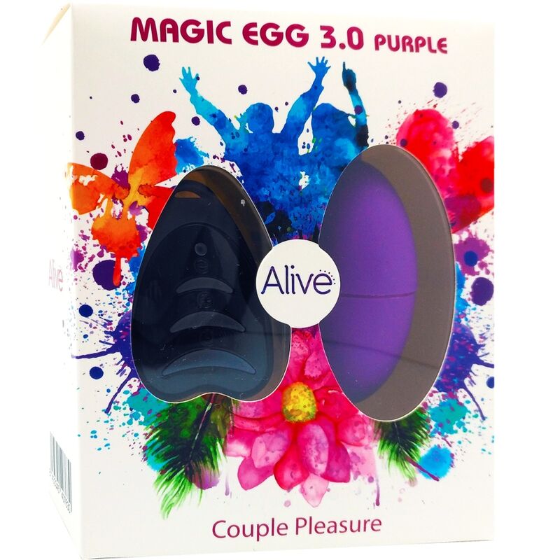 ALIVE - MAGIC EGG 3.0 OVO VIBRANTE CONTROLE REMOTO VIOLETA