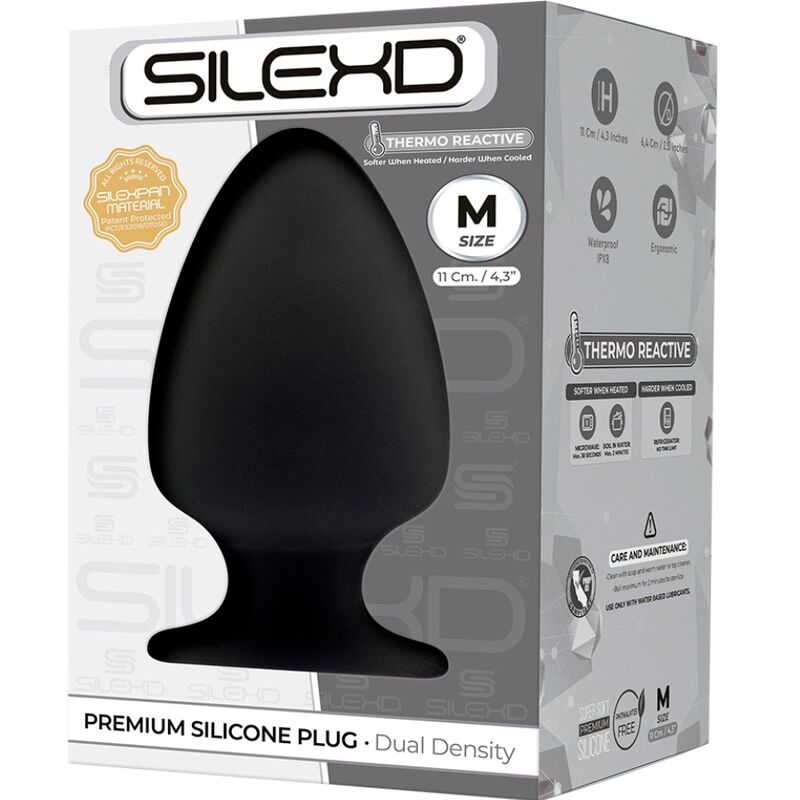 SILEXD - MODELO 1 PLUG ANAL PREMIUM SILEXPAN SILICONE PREMIUM TERMORATIVO TAMANHO M