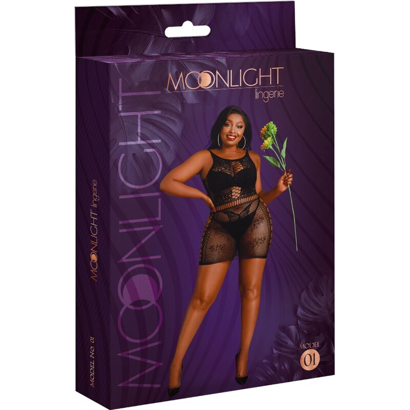 MOONLIGHT - MODELO 1 VESTIDO PRETO PLUS SIZE