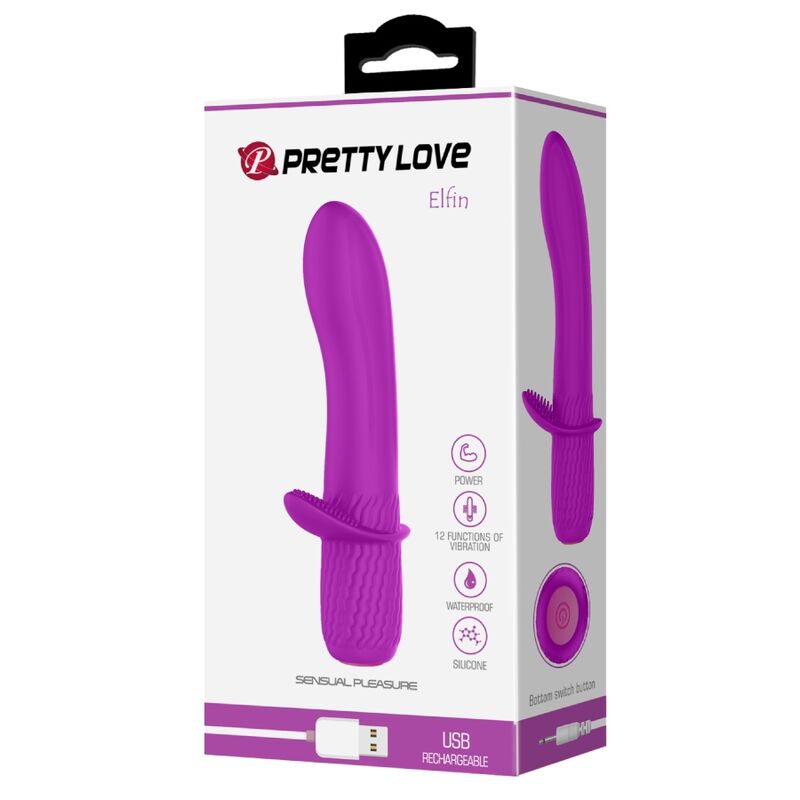 PRETTY LOVE - VIBRADOR RECARREGÁVEL TROY ROXO