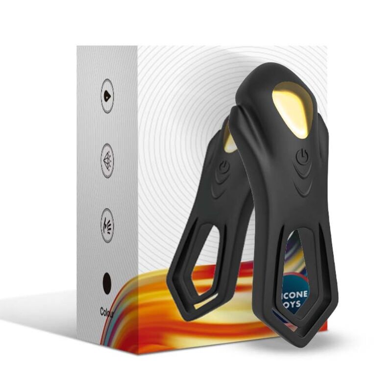 ARMONY - ROADSTER VIBRATOR DOUBLE RING CONTROLE REMOTO PRETO