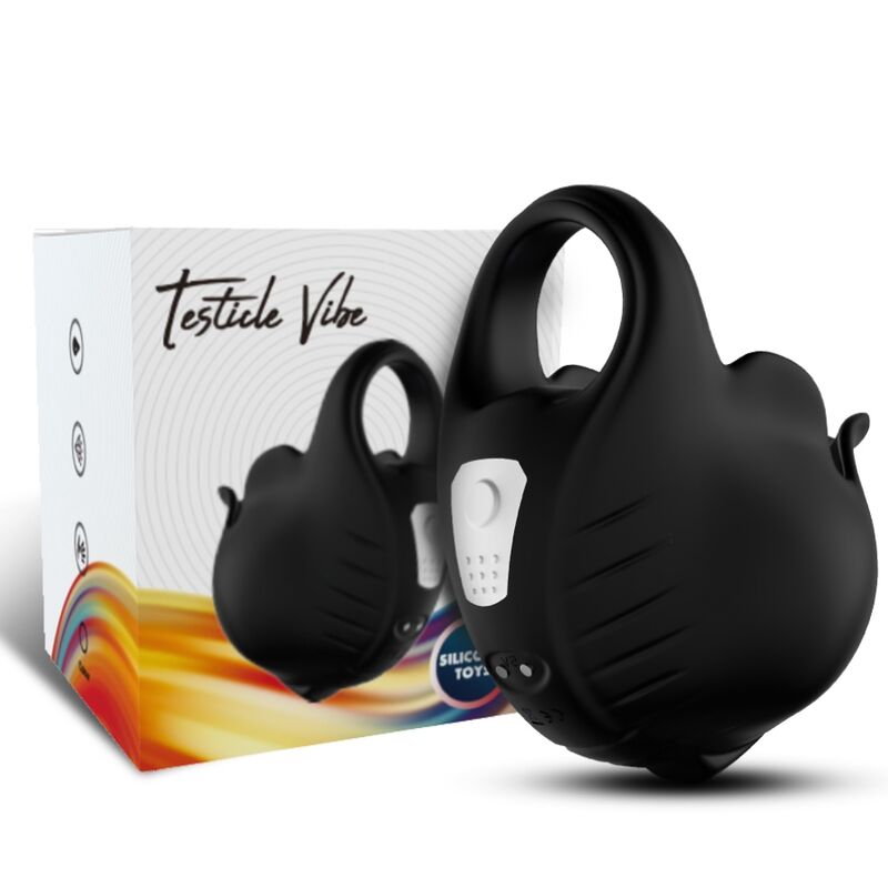 ARMONY - ANEL VIBRADOR COM VENTOSA PRETO