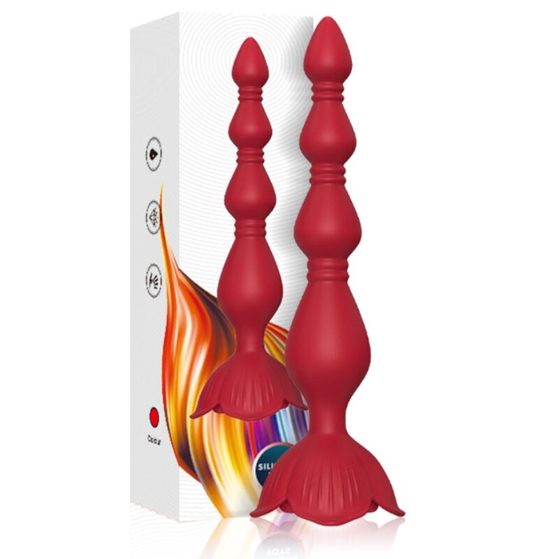 ARMONY - VIBRADOR ROSA PAGODA E PLUG ANAL VERMELHO