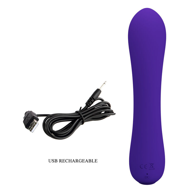 PRETTY LOVE - VIBRADOR RECARREGÁVEL PRESCOTT ROXO