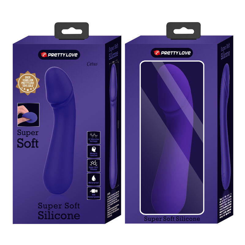 PRETTY LOVE - VIBRADOR RECARREGÁVEL CETUS ROXO