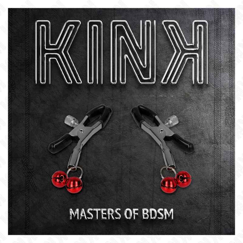 KINK - PINÇA DE MAMILO DUPLA BELL VERMELHO 6 CM