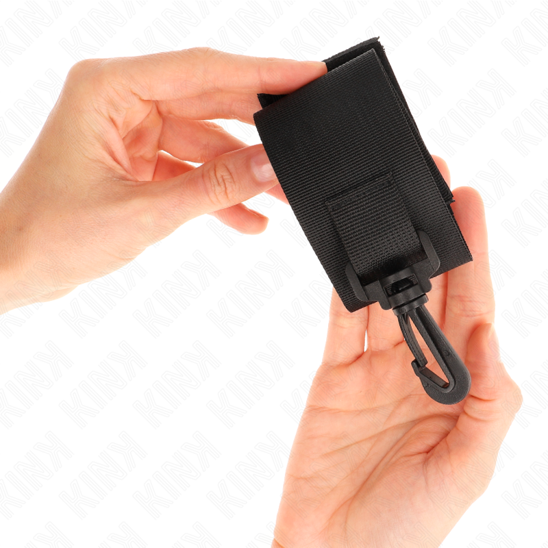 KINK - RESTRIÇÕES DE PULSO DE NYLON PRETO