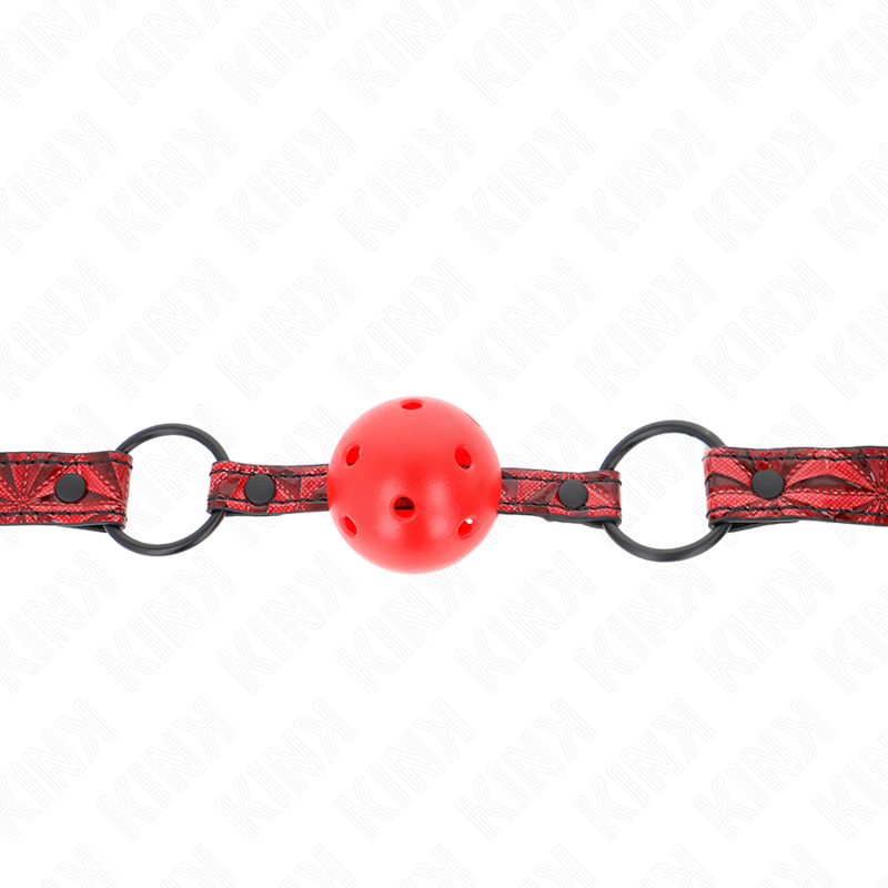 KINK - BOLA COM PADRÃO DIAMANTE 4,5 CM MODELO MORDAÇA 1 64,5 CM AJUSTÁVEL 42-60 CM