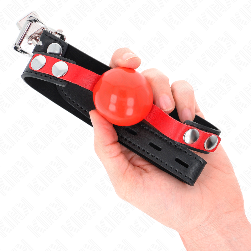 KINK - BOLA TPE MACIO 4 CM MORDIDA MODELO 4 60 x 2 CM AJUSTÁVEL 37-52 CM