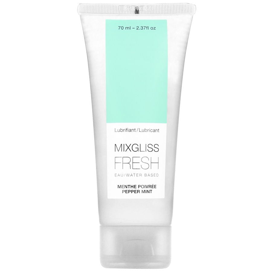 MIXGLISS - LUBRIFICANTE BASE ÁGUA EFEITO SABOR MENTA FRIO 70 ML