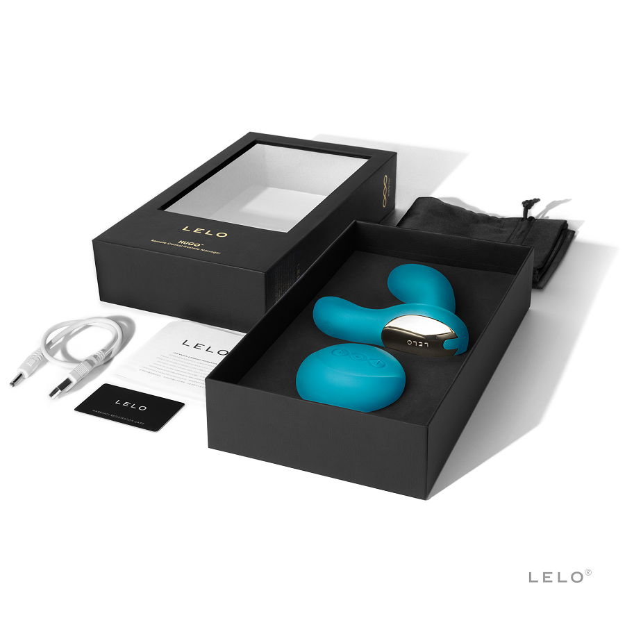 LELO - MASSAGEADOR PROSTÁTICO HUGO OCEAN BLUE