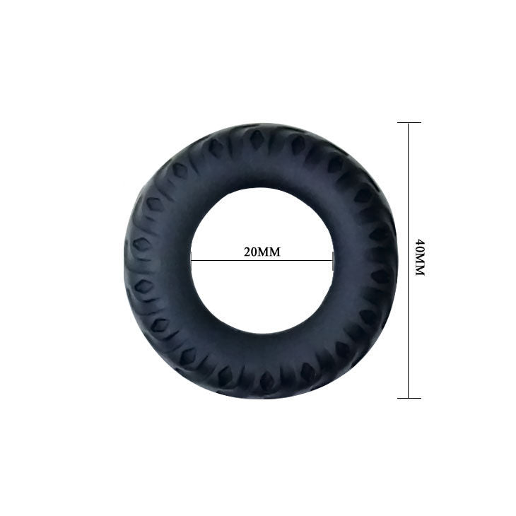 BAILE - TITAN COCKRING PRETO VERDE 2 CM