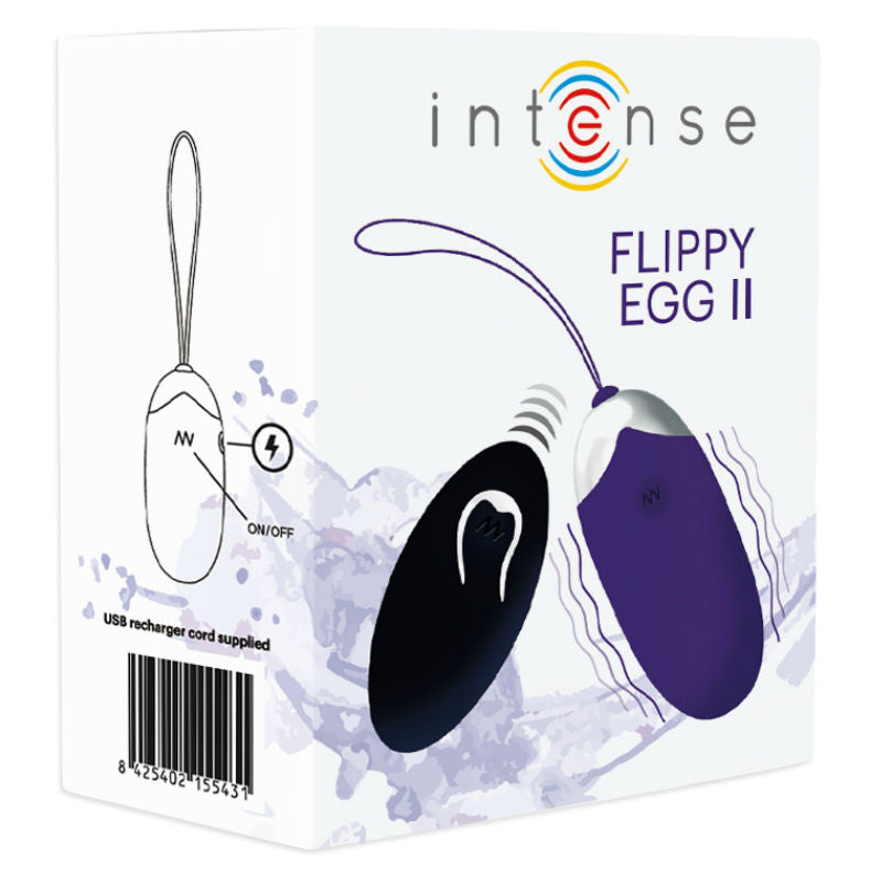 INTENSO - FLIPPY II OVO VIBRANTE COM CONTROLE REMOTO ROXO