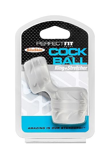MARCA PERFECT FIT - SILASKIN COCK & BALL TRANSPARENTE