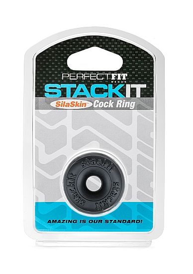 PERFECT FIT BRAND - STACK IT COCK RING BLACK